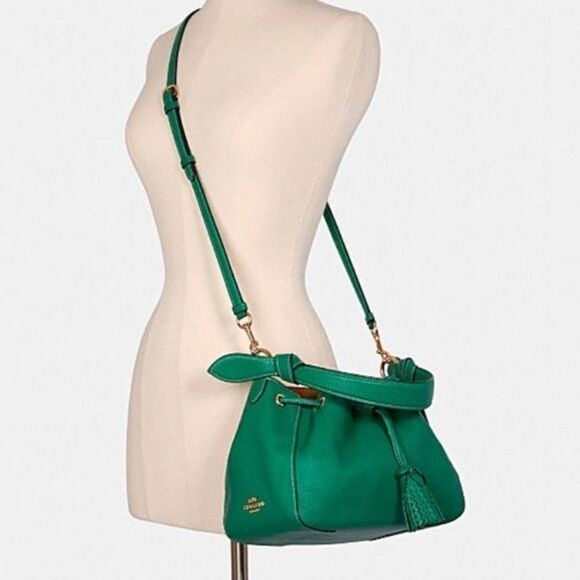 Coach Limited SET Shoulder & Crossbody Purse, Bag With Melon Slice Charm Leather - Picture 15 of 16